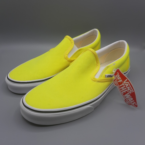 Vans Other - Vans Classic Slip On Ons Neon Lemon Tonic Yellow